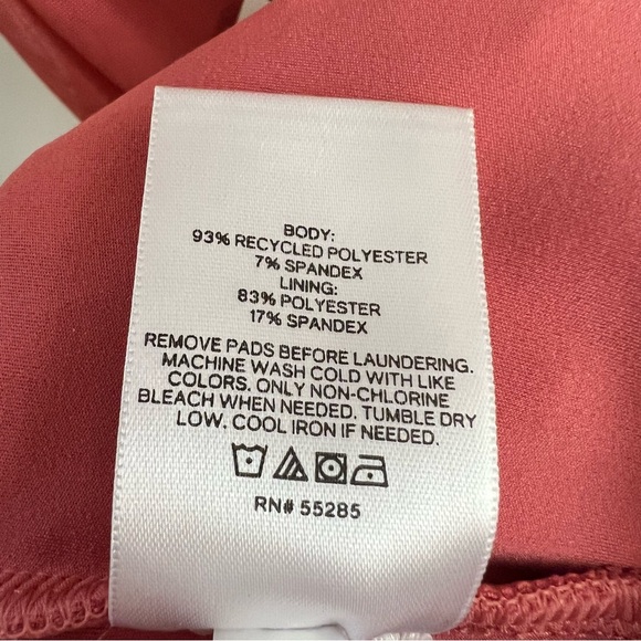 NWT EXPRESS Ruched Sweartheart Neck Mini Dress-Coral - Picture 6 of 6